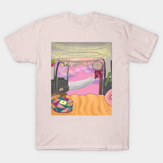 Camper Van Life - cloudy day T-Shirt by Ethereal Designs